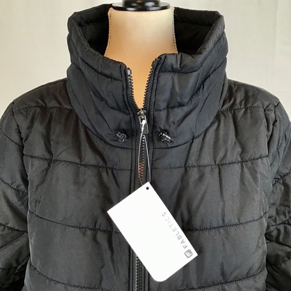 Fabletics Misha Puffer Jacket Black Coat Size 2X - Picture 4 of 8